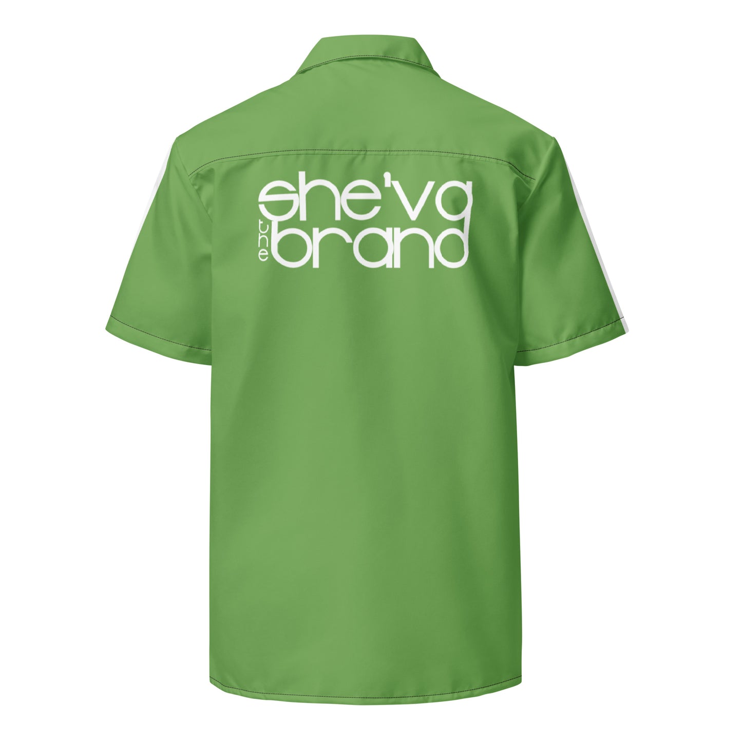 She'va Men's Button Down Shirt (lime/black)
