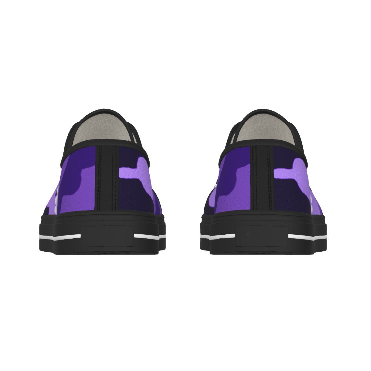 She'va HERS Low-cut Canvas Shoes (Blk/ pur/camo)