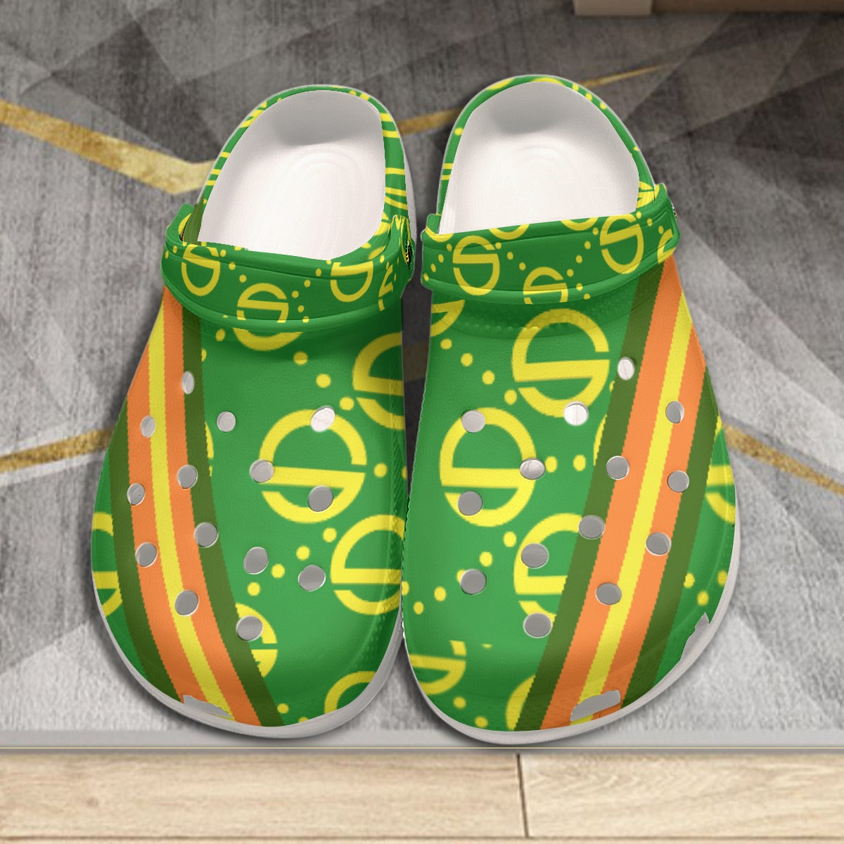 She'va HIS ILIVE Clogs (yel/gre/ora)