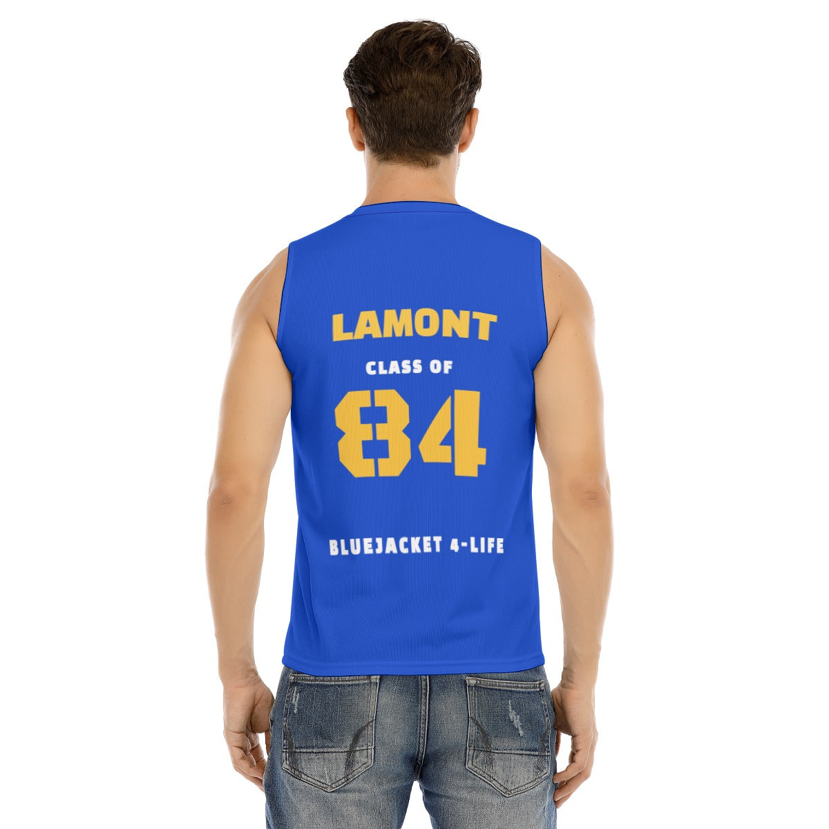 BHS PRIDE Men's V-neck Tank Top GOLD * YOU CAN CUSTOMIZE ME *