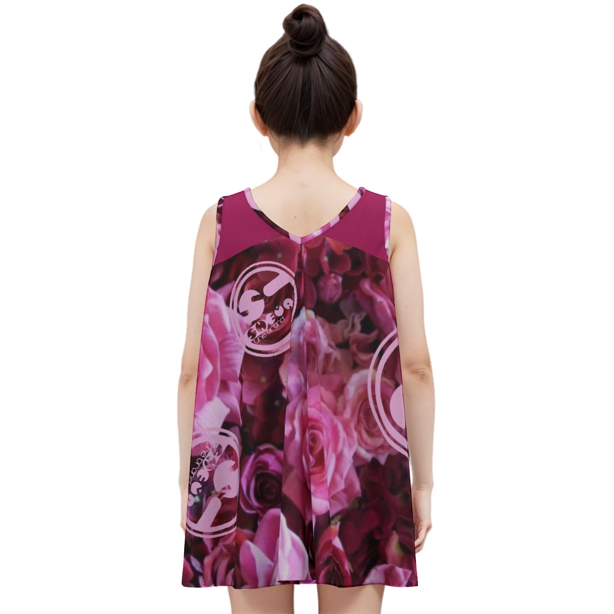 She'va Dawn 100% Cotton Sleeveless Dress (Roses...are)
