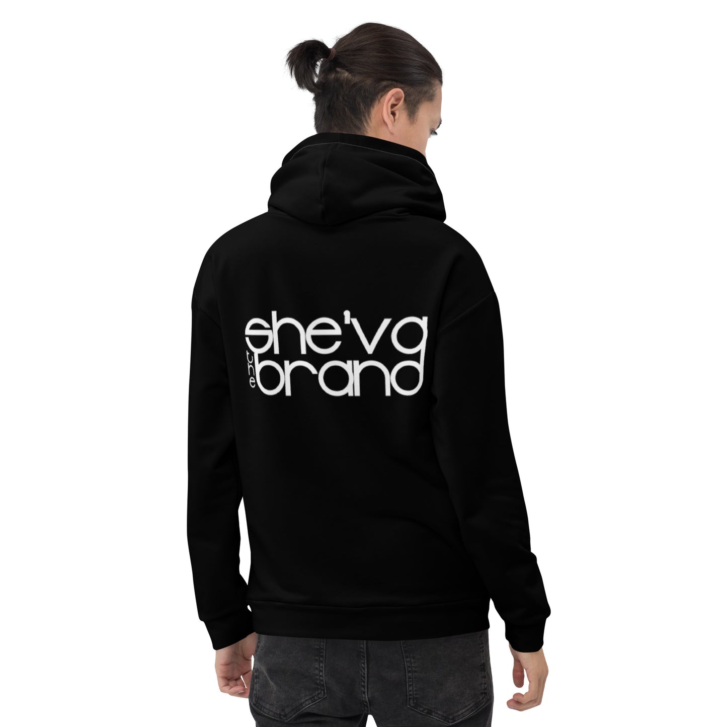 SHE'VA Men's Crest Hoodie (White/Grey)