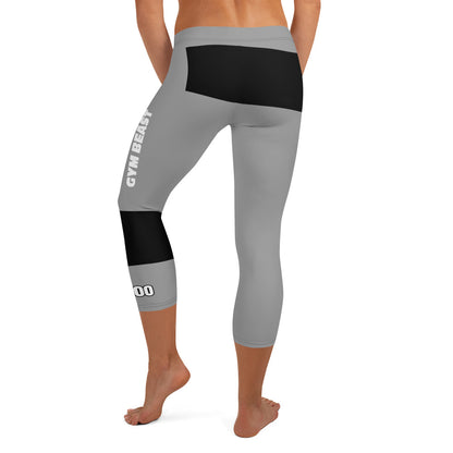 She'va Capri Athletic Leggings (gry/blk)