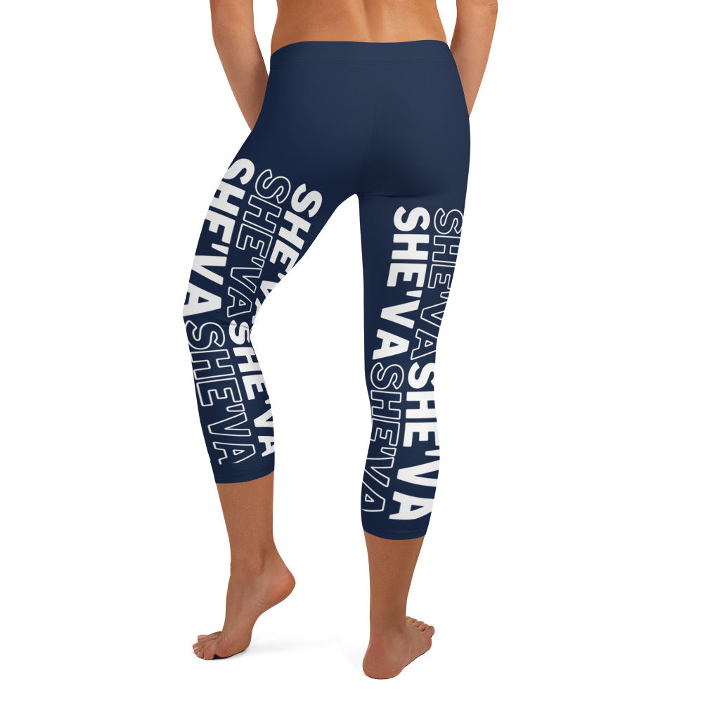 She'va Capri Leggings Navy