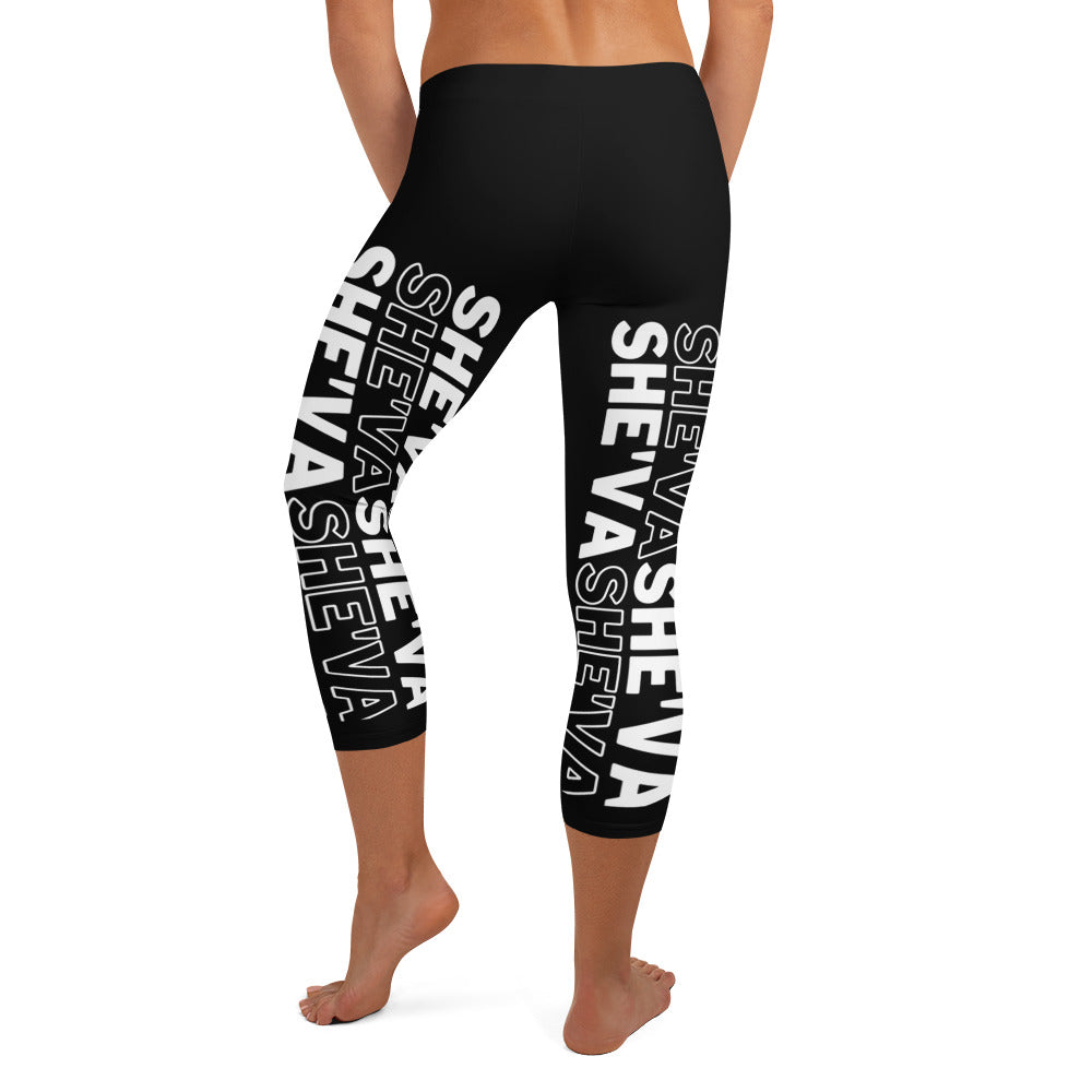 She'va Capri Leggings (black/white)