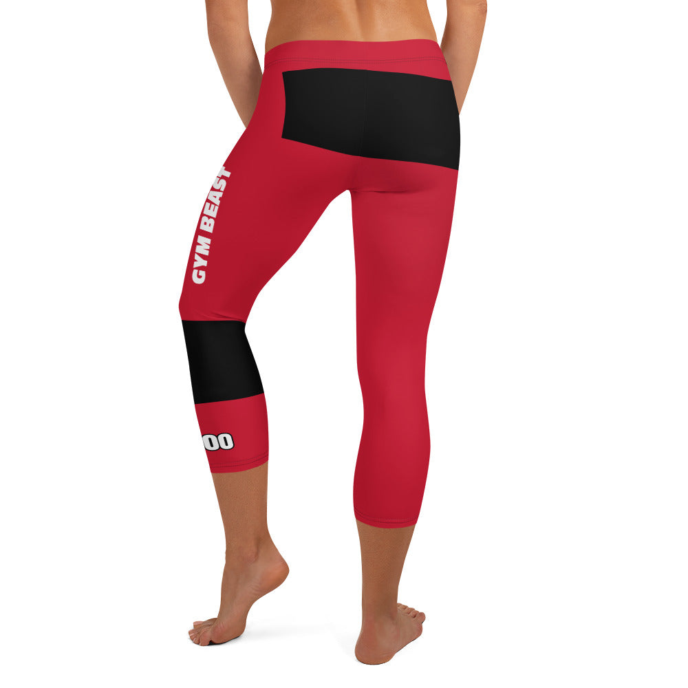She'va Sport Capri Leggings Red