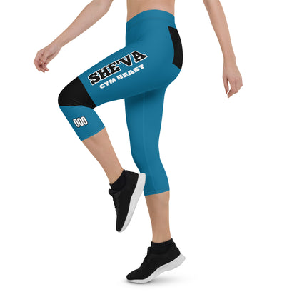 She'va Sport Capri Leggings (blue)