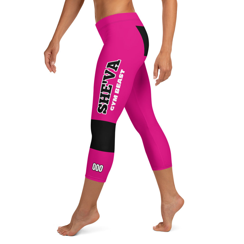 She'va Sport Capri Leggings (pink)