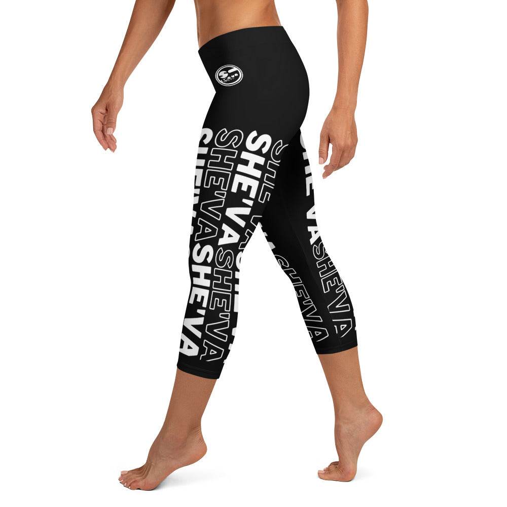 She'va Capri Leggings (black/white)