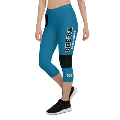 She'va Sport Capri Leggings (blue)