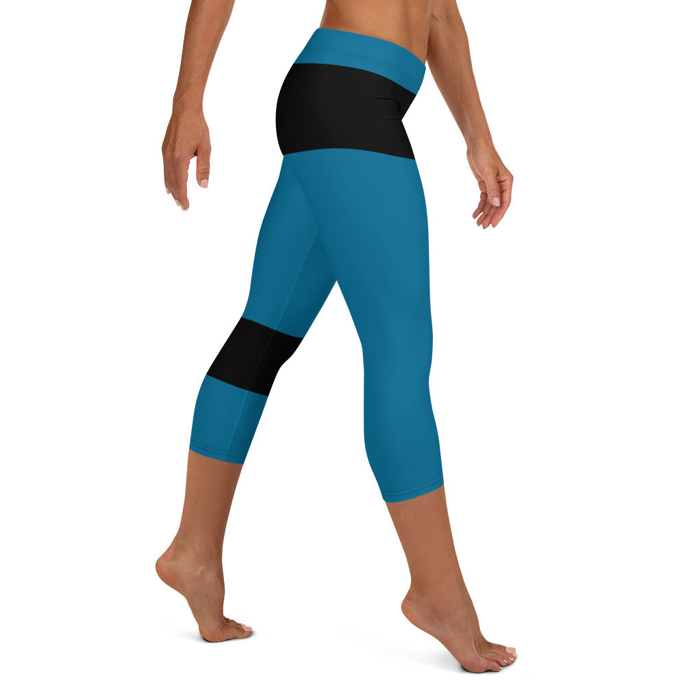 She'va Sport Capri Leggings (blue)