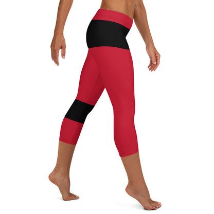 She'va Sport Capri Leggings Red