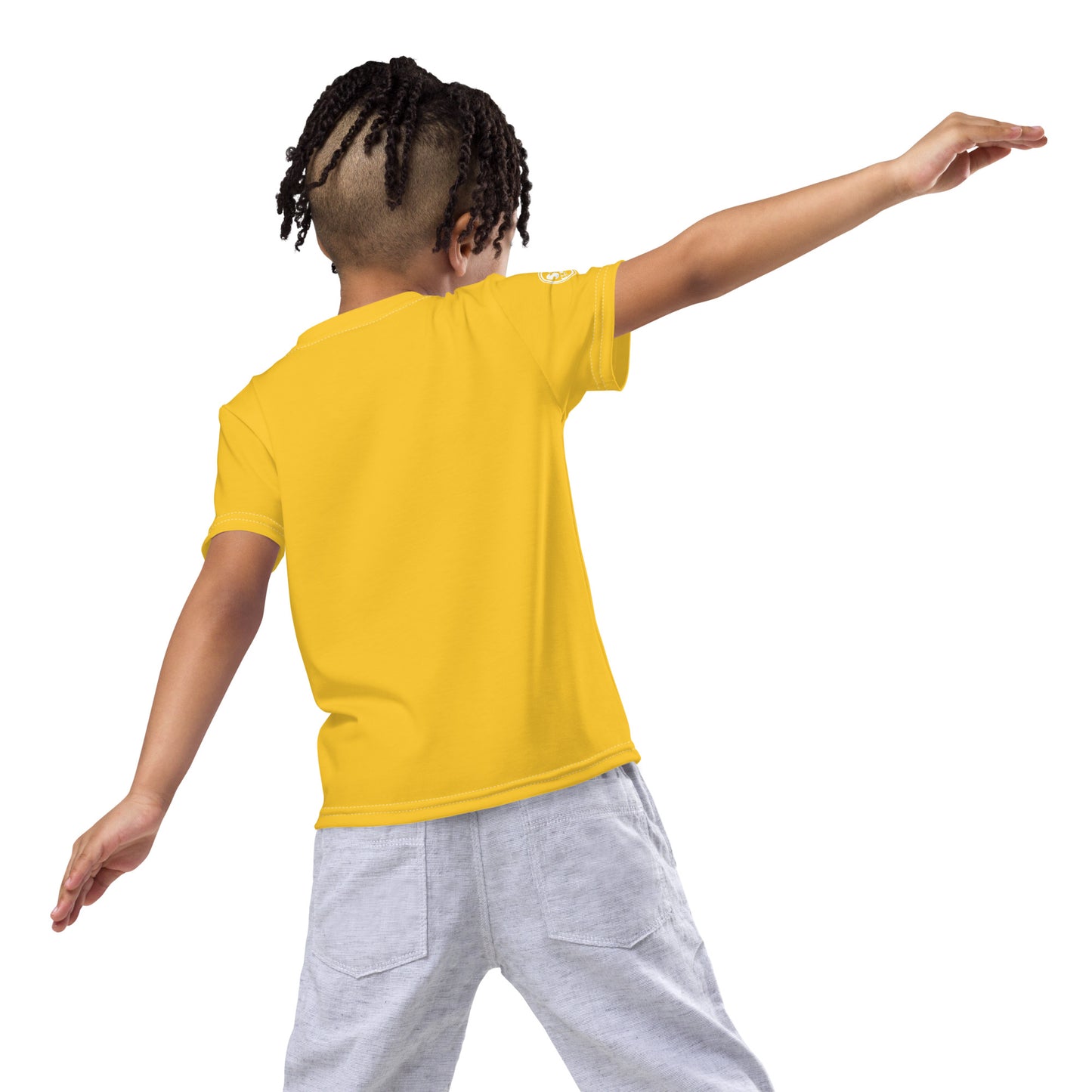 She'va Kids crew neck t-shirt yel/gre