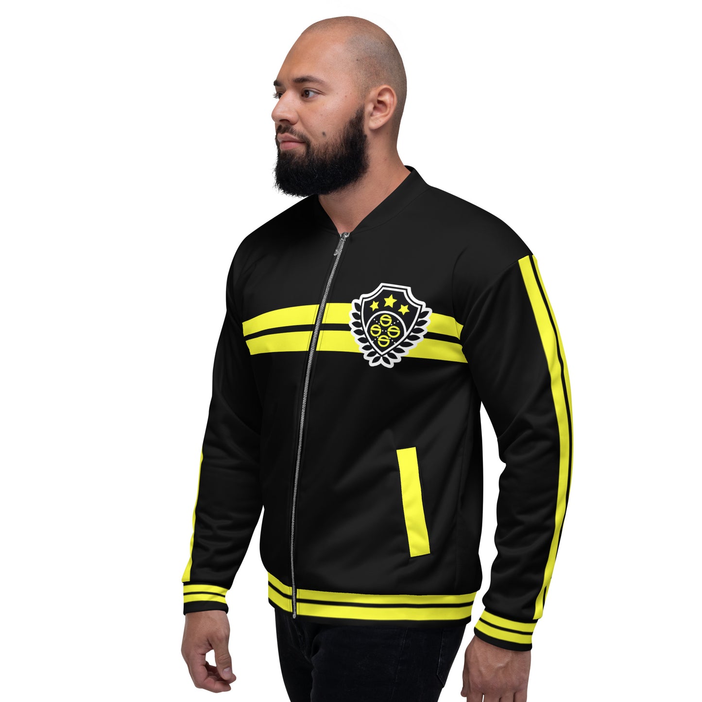 She'va Mens Bomber Jacket (yel/blk)