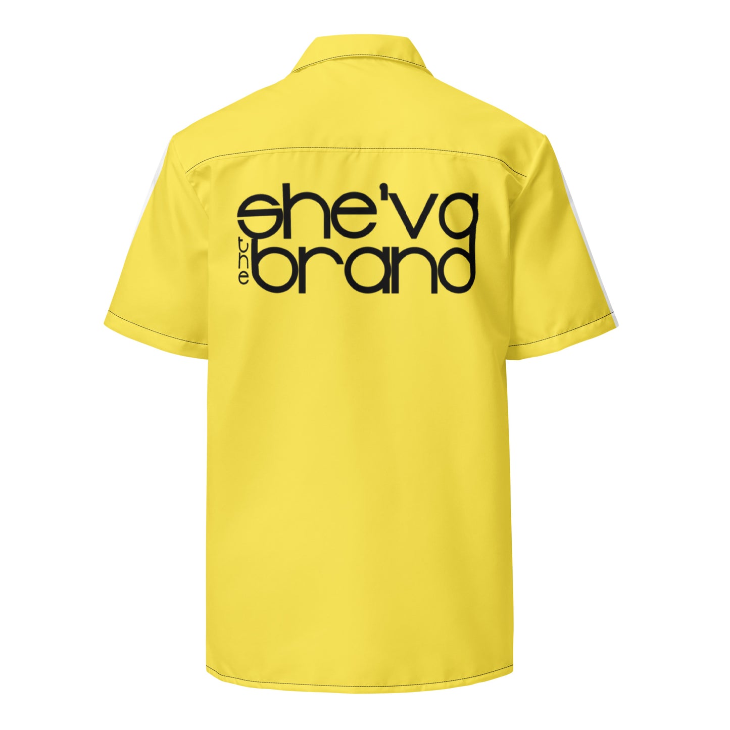 She'va Men's Button Down Shirt (yellow/black)