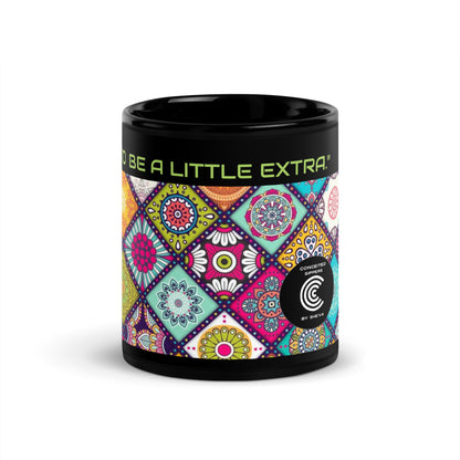 Conceited Black Glossy Mugs