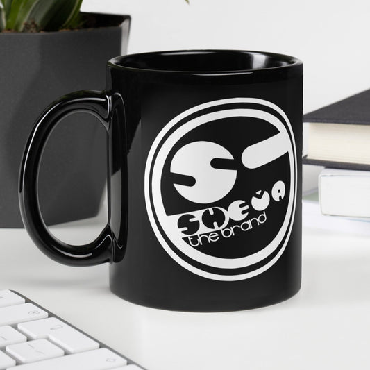 Conceited She'va Logo Black Glossy Mugs