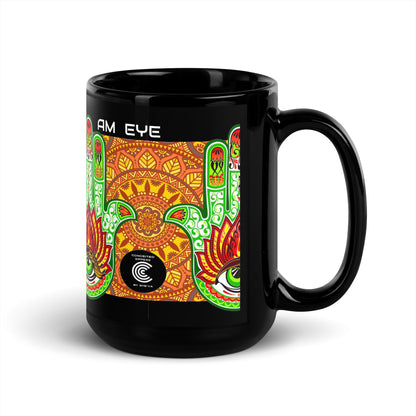 Conceited Black Glossy 15 oz. Hasma Hand Mug