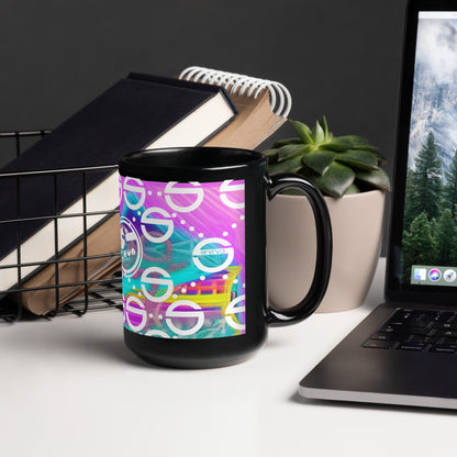 She'va Colorful Sig Black Glossy Mug