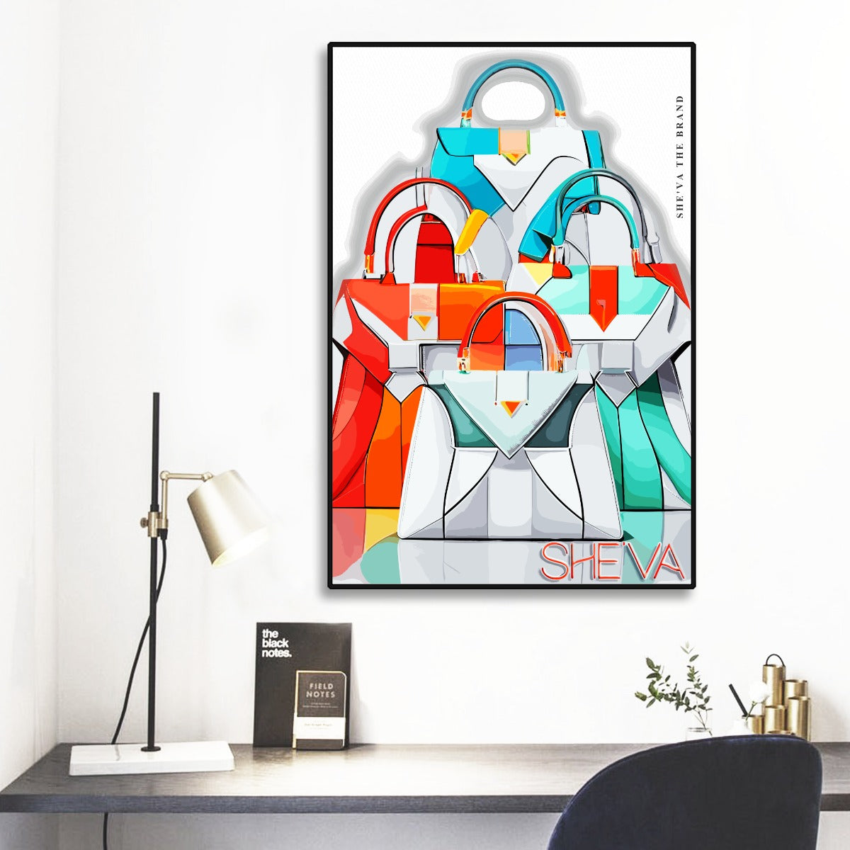 She'va Black Frame Mural Art HB1