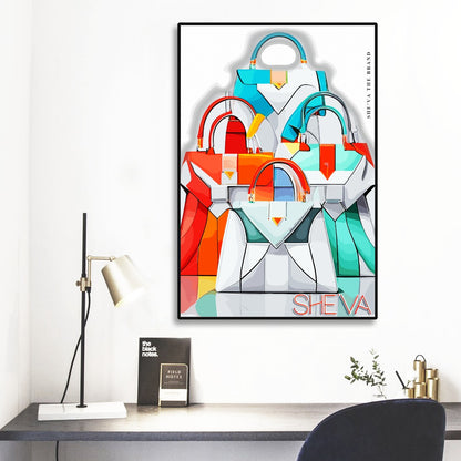 She'va Black Frame Mural Art HB1