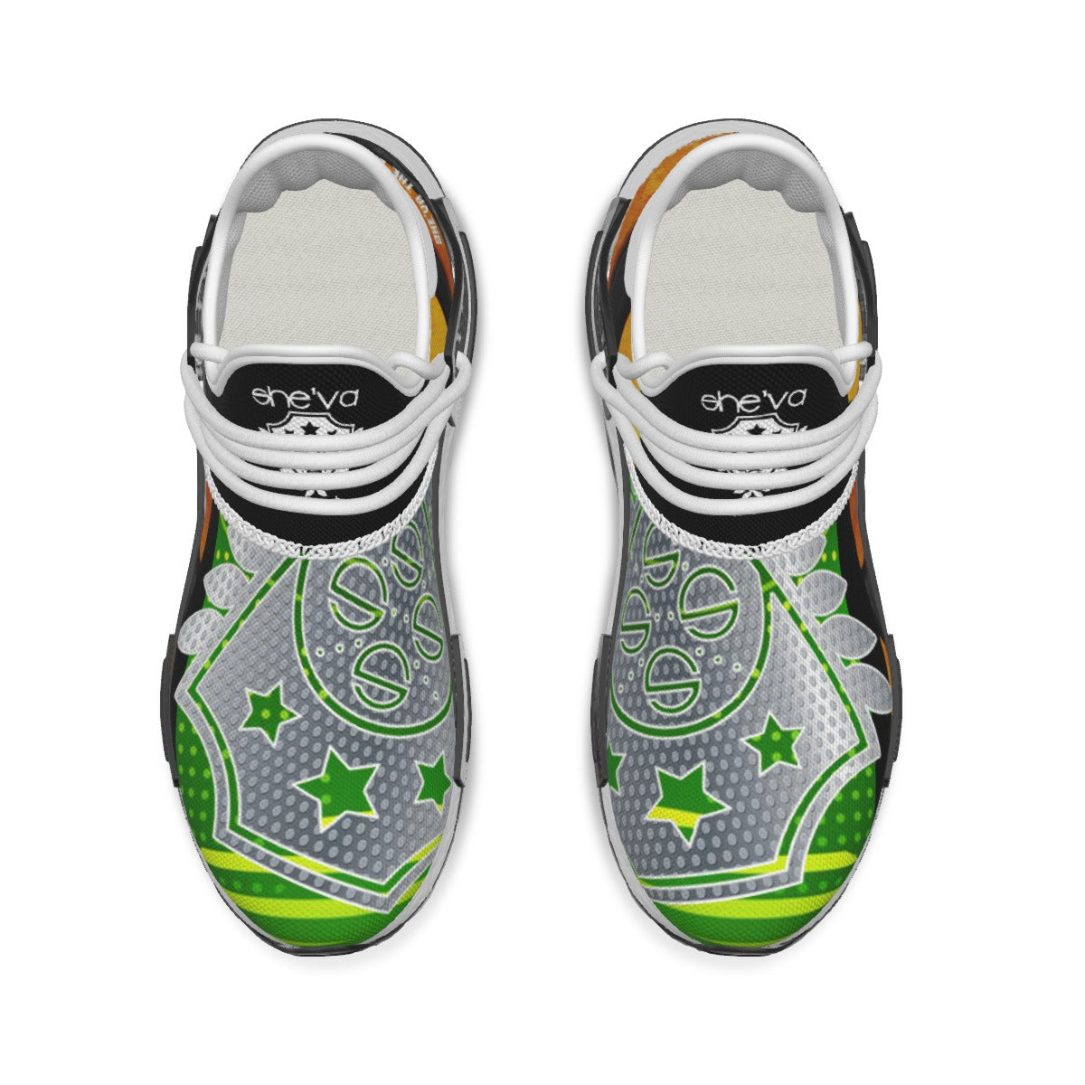She'va Her Sprint Mesh Sneakers Gre/oran