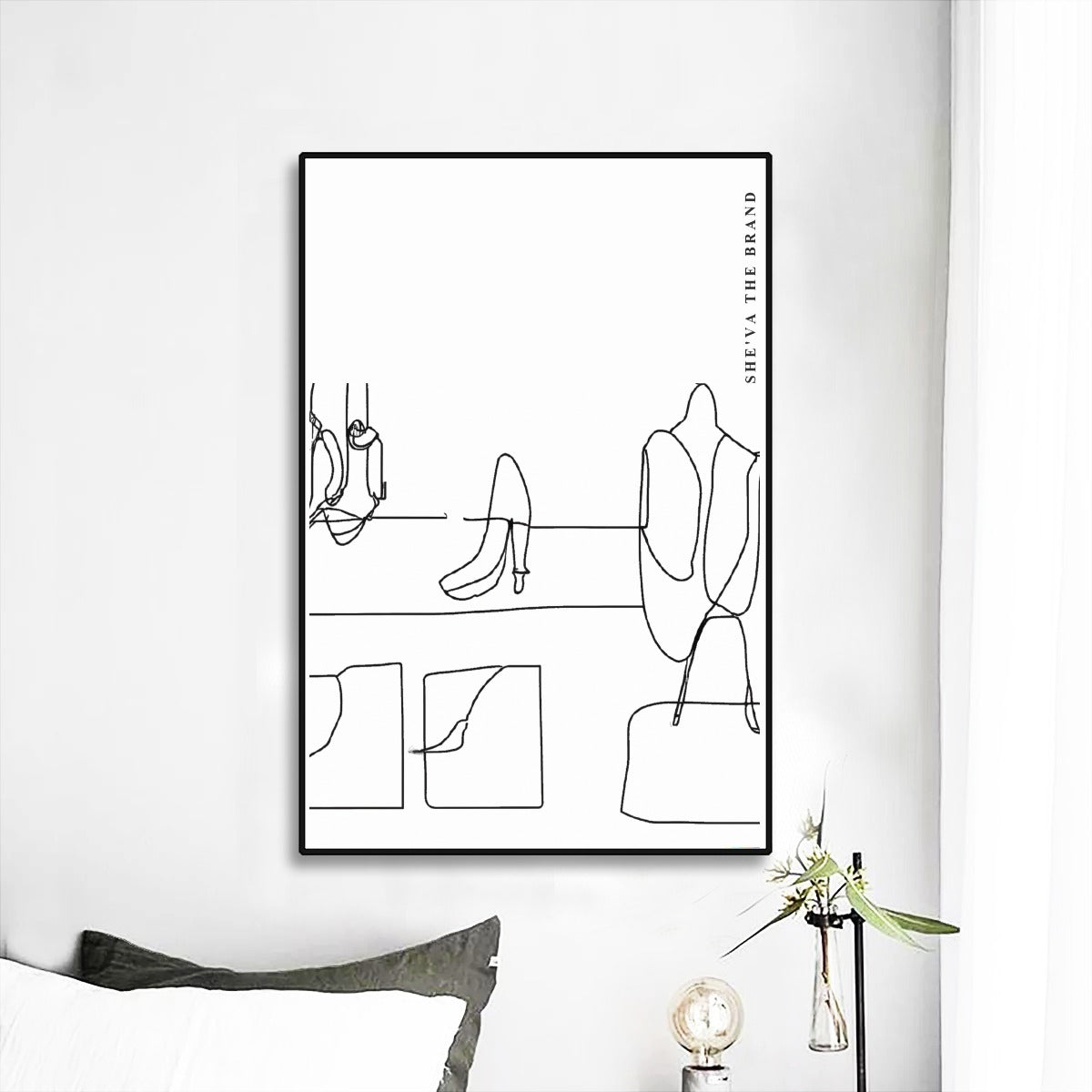 FASHION Collection DOODLES Framed Mural art by c.c. #004