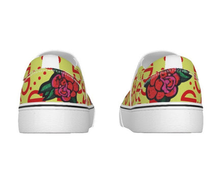 She'va HER Slip On Skateboarder Sneakers (yellow/rose)