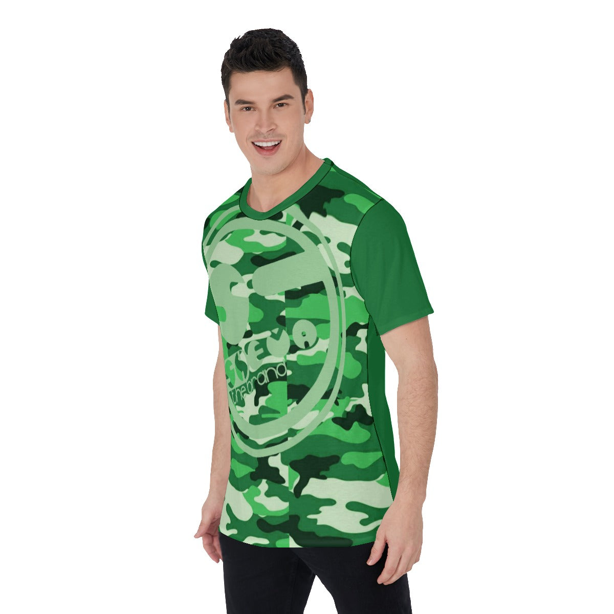 She'va Men's Basic O-Neck T-Shirt (gre/camo)