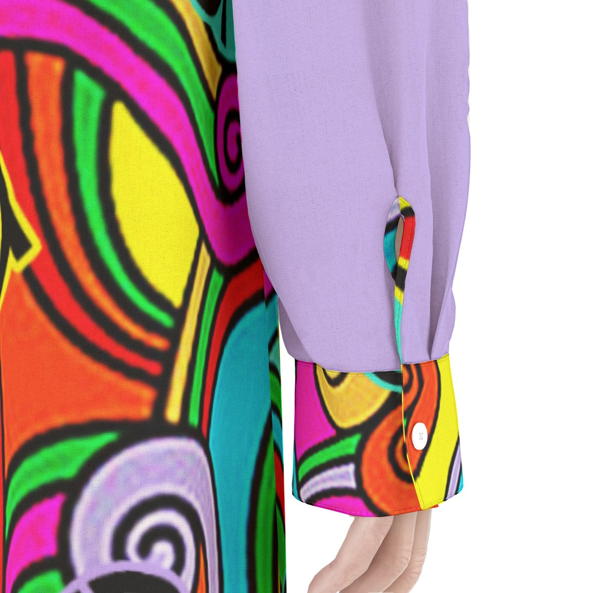 She'va Women's Long Shirt Dress | Rayon (lav)
