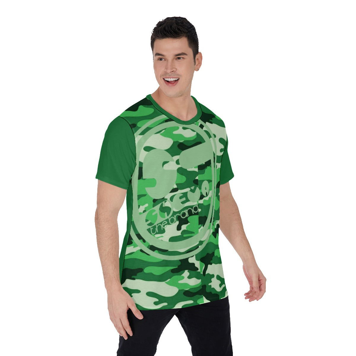 She'va Men's Basic O-Neck T-Shirt (gre/camo)