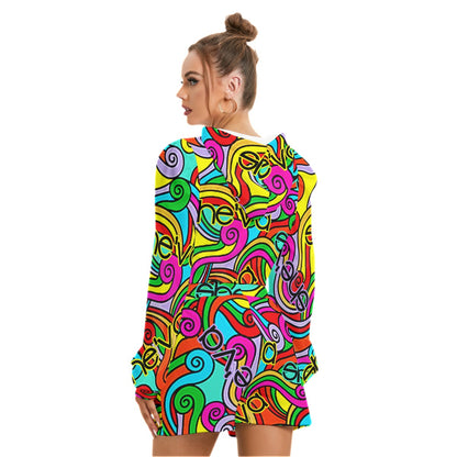 She'va Women's Mirco Fleece Hoodie And Shorts