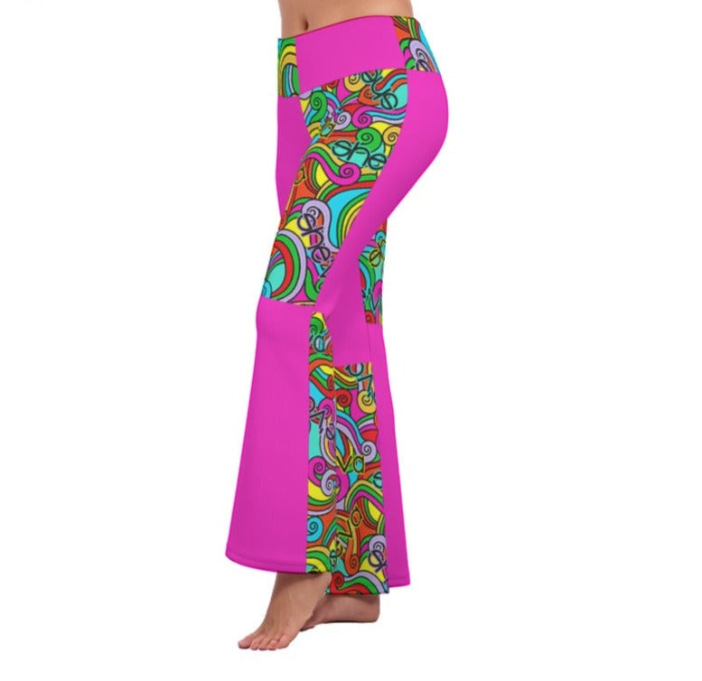 She'va Women's Flare Yoga Pants (col/hotp)