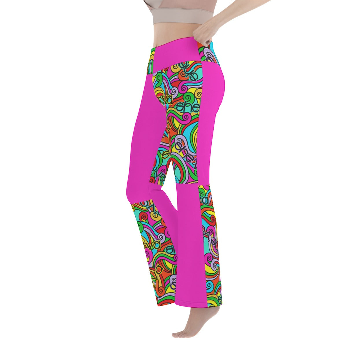 She'va Women's Flare Yoga Pants (col/hotp)
