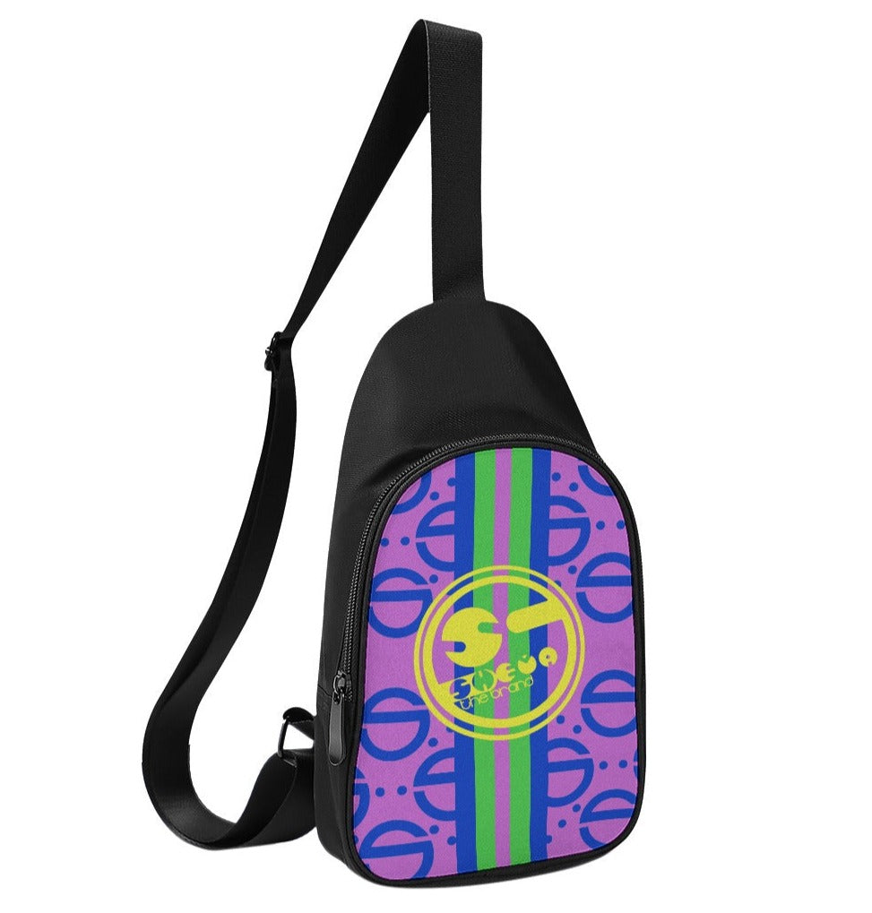 She'va Stamped Chest Bag (pin/blu/gre/yel)