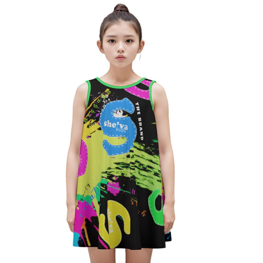 She'va Dawn 100% Cotton Sleeveless Dress (Burst )