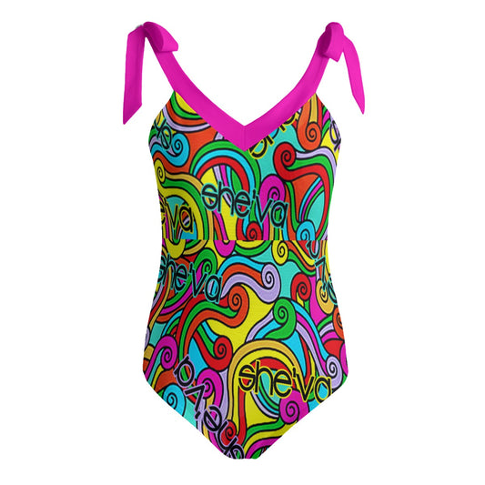 She'va Her Tie Shoulder Onepiece Padded Swimsuit (hotp)