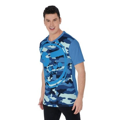 She'va Men's Basic O-Neck T-Shirt (blu/camo)