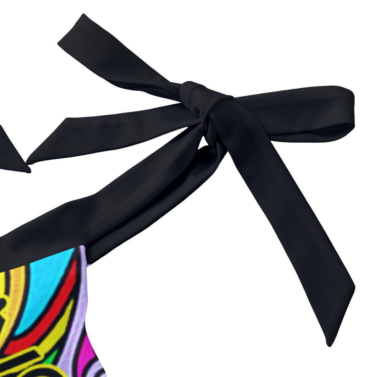 She'va Her Tie Shoulder Onepiece Padded Swimsuit (blk/col)