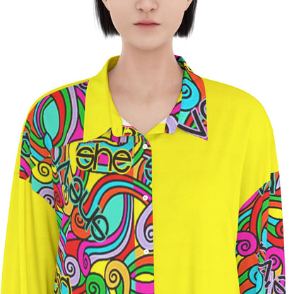She'va Women's Long Shirt Dress | Rayon (yel)