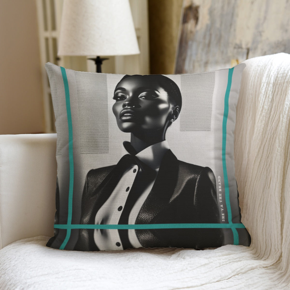 FASHION Collection Throw Pillow with Insert Teal