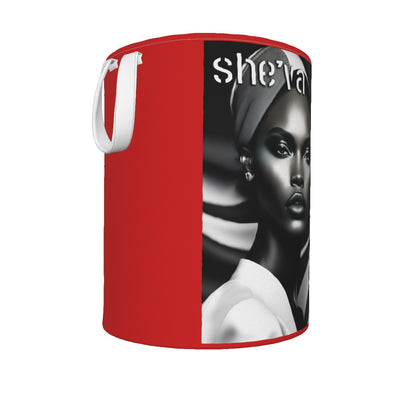 FASHION Collection Foldable Laundry Basket Red art by c.c.