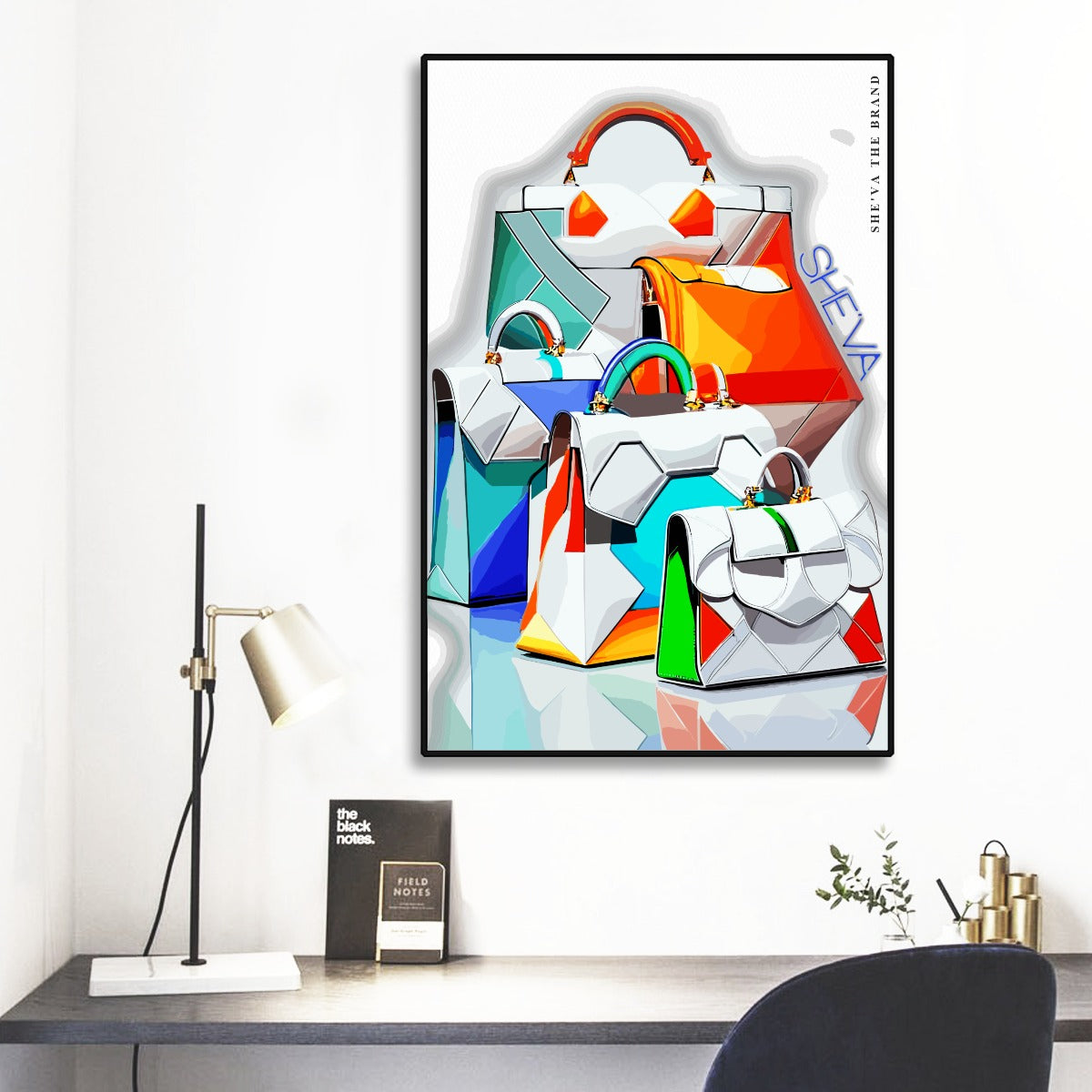 She'va Black Frame Mural Art HB 3