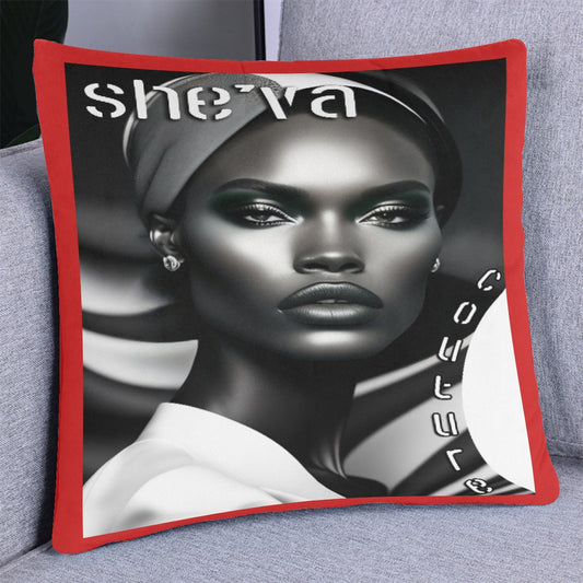 FASHION Collection Pillow With Pillow Core Red art by c.c.