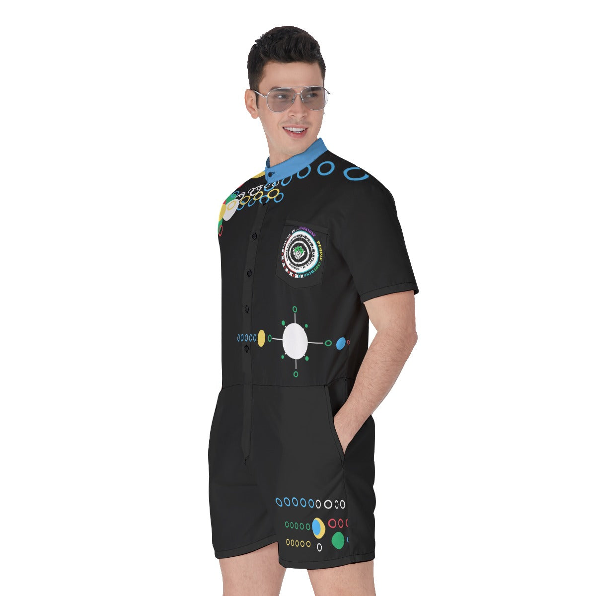 She'va Men's ICON Romper (Bow*Rain/Black)