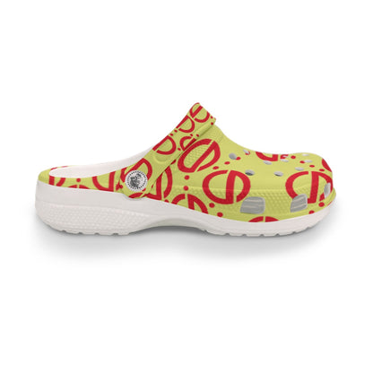 She'va HIS  ILIVE Clogs (red/yel)