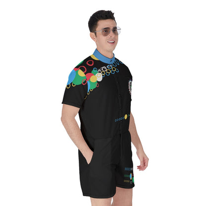 She'va Men's ICON Romper (Bow*Rain/Black)