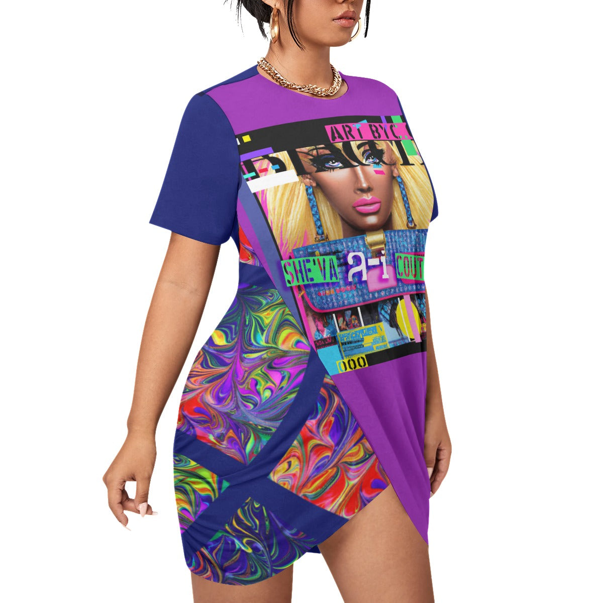 She'va Ai Couture Stacked Hem Top/Dress  (Sida) L-5XL