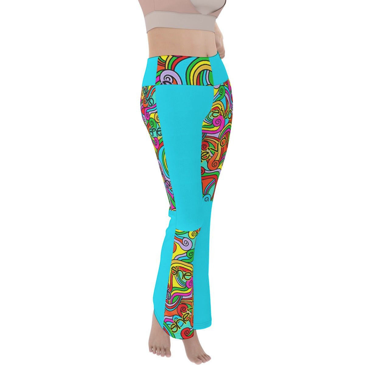 She'va  Women's Flare Yoga Pants (col/tur)
