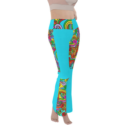 She'va  Women's Flare Yoga Pants (col/tur)